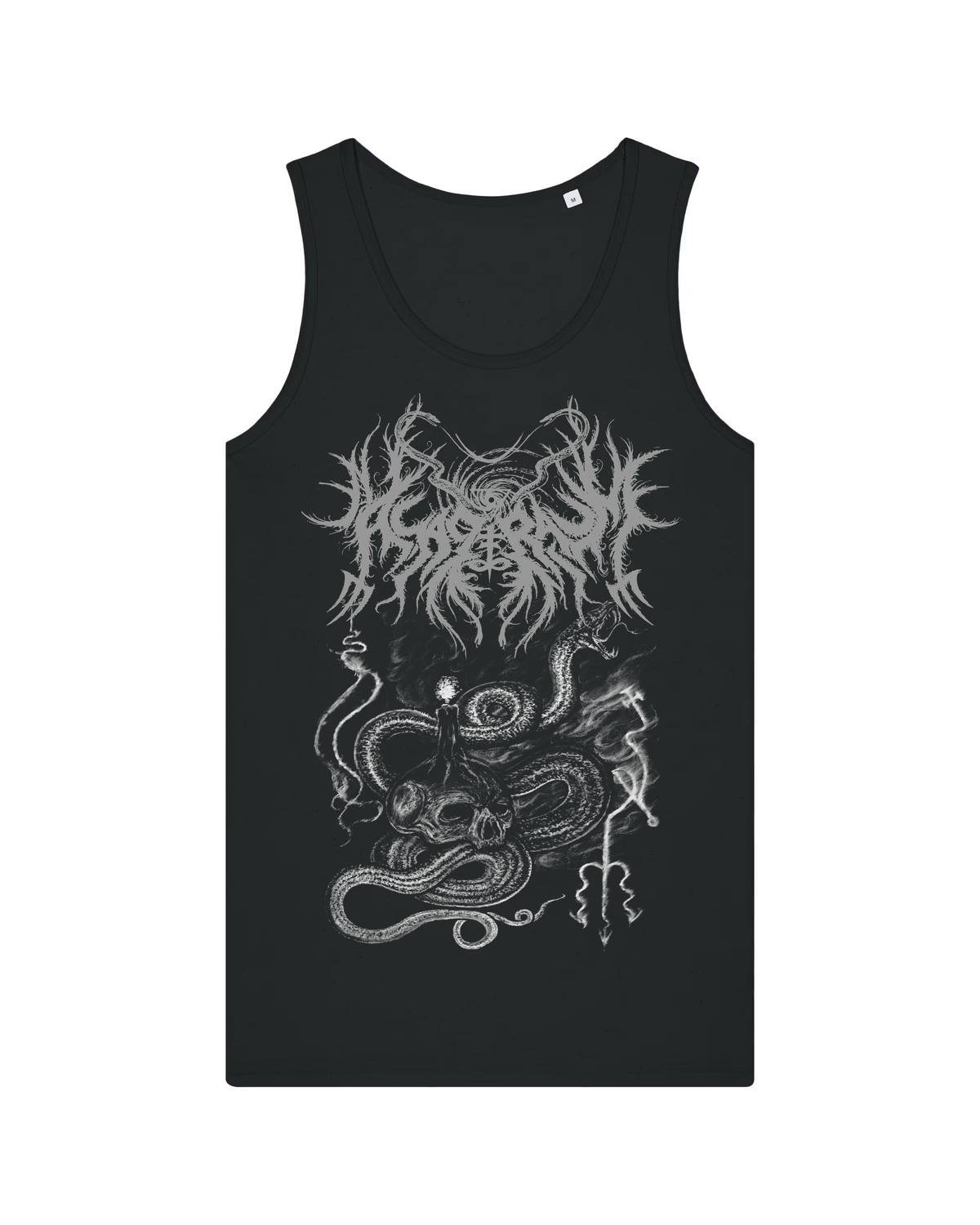 ASAGRAUM | "Snakes & Skull" | Black Premium Tanktop | Men