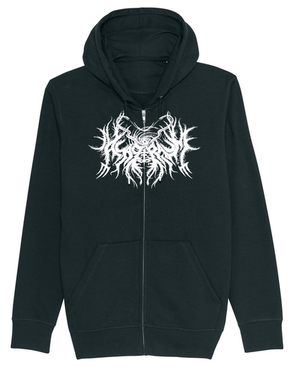 ASAGRAUM | "Logo" | Black Premium Hooded Zipper | Men / Women [Unisex]