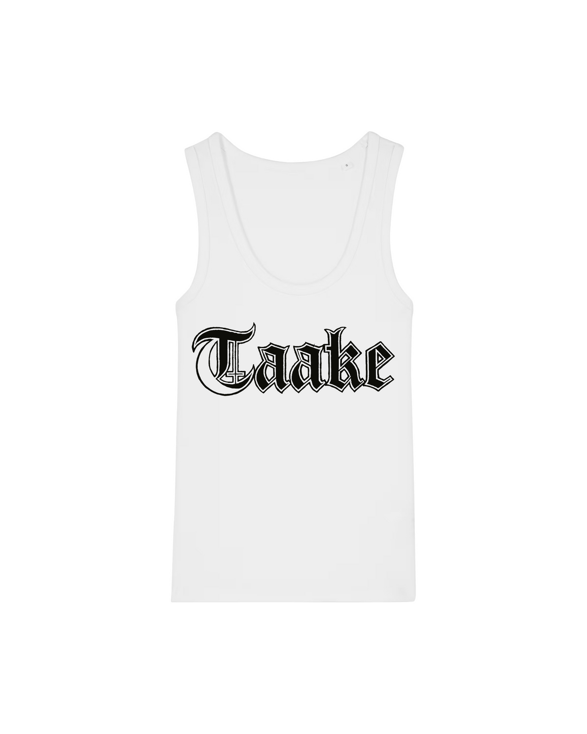 TAAKE | "Svart Logo" | White Premium Tanktop | Women / Ladies