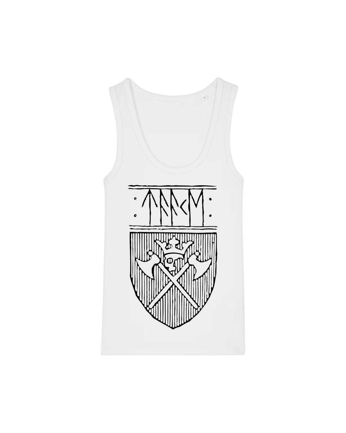 TAAKE | "Svart Skjold" | White Premium Tanktop | Women / Ladies