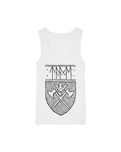 TAAKE | "Svart Skjold" | White Premium Tanktop | Women / Ladies