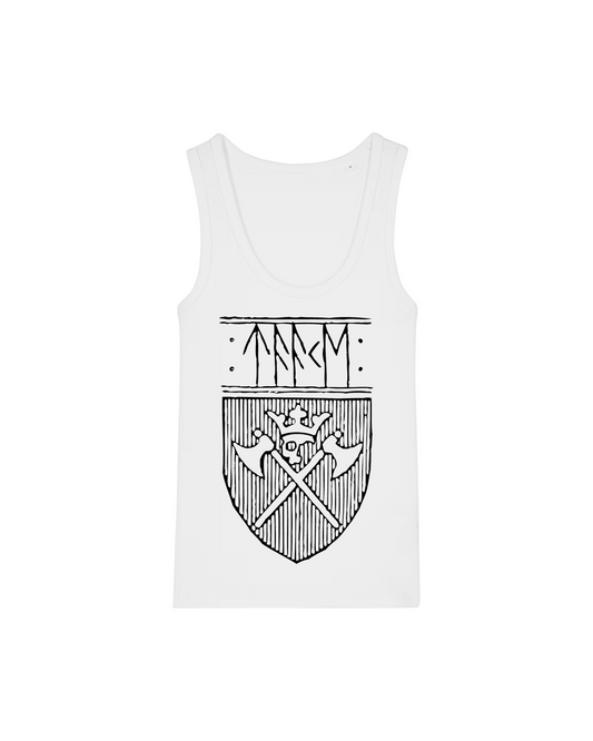 TAAKE | "Svart Skjold" | White Premium Tanktop | Women / Ladies