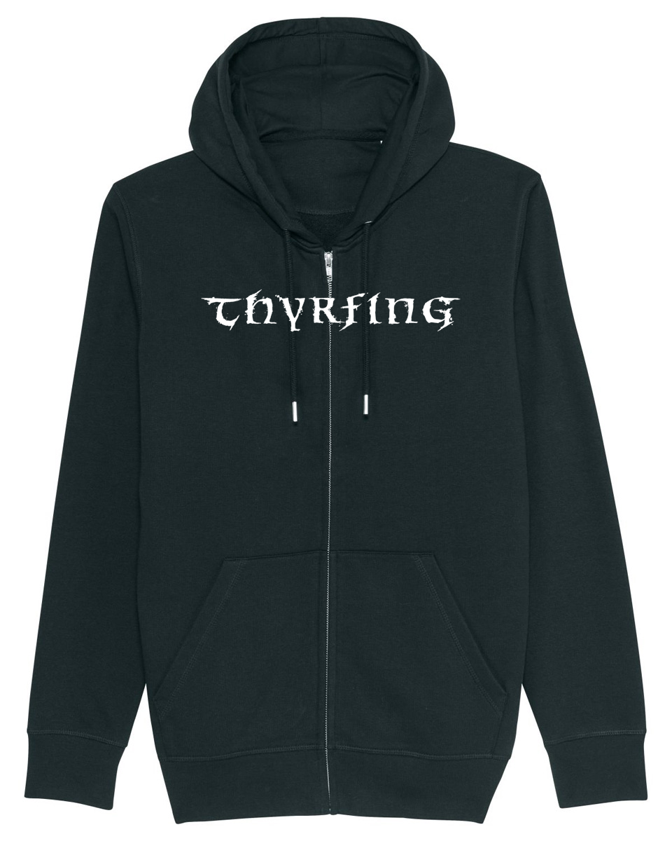 THYRFING | "Logo" | Black Premium Hooded Zipper | Men / Women [Unisex]