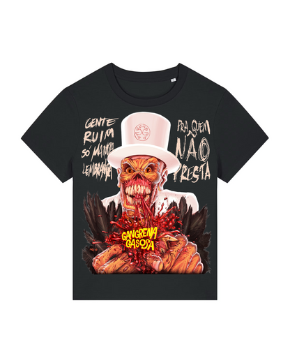 GANGRENA GASOSA | "GENTE RUIM" | Black Premium T-Shirt | Women / Ladies