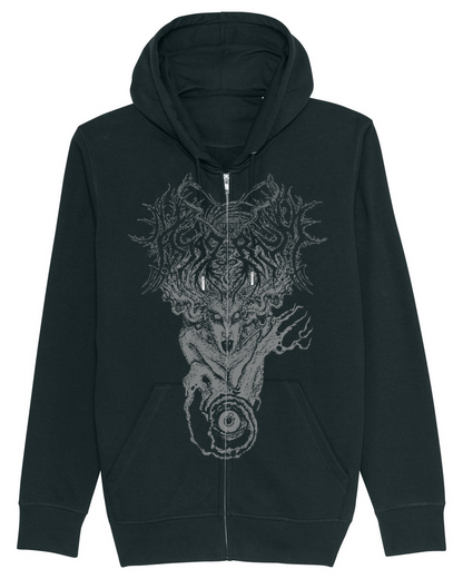ASAGRAUM | "Potestas Magicum Diaboli" | Black Premium Hooded Zipper | Men / Women [Unisex]