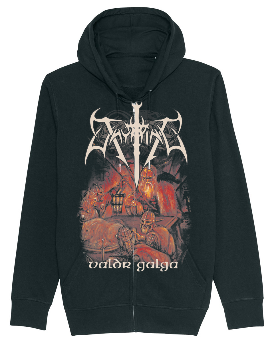 THYRFING | "Valdr Galga" | Black Premium Hooded Zipper | Men / Women [Unisex]