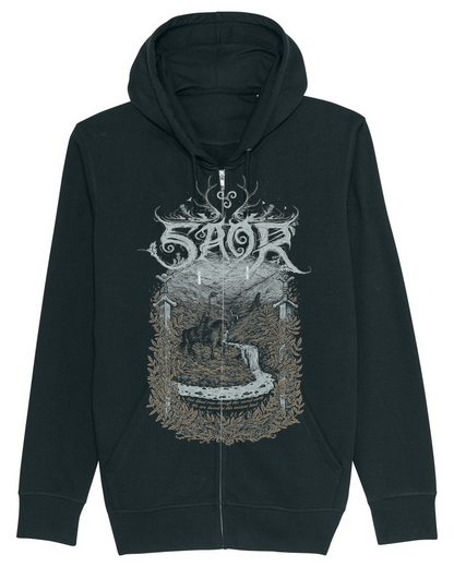 SAOR | "Children Of The Mist" | Black Premium Hooded Zipper | Men / Women [Unisex]