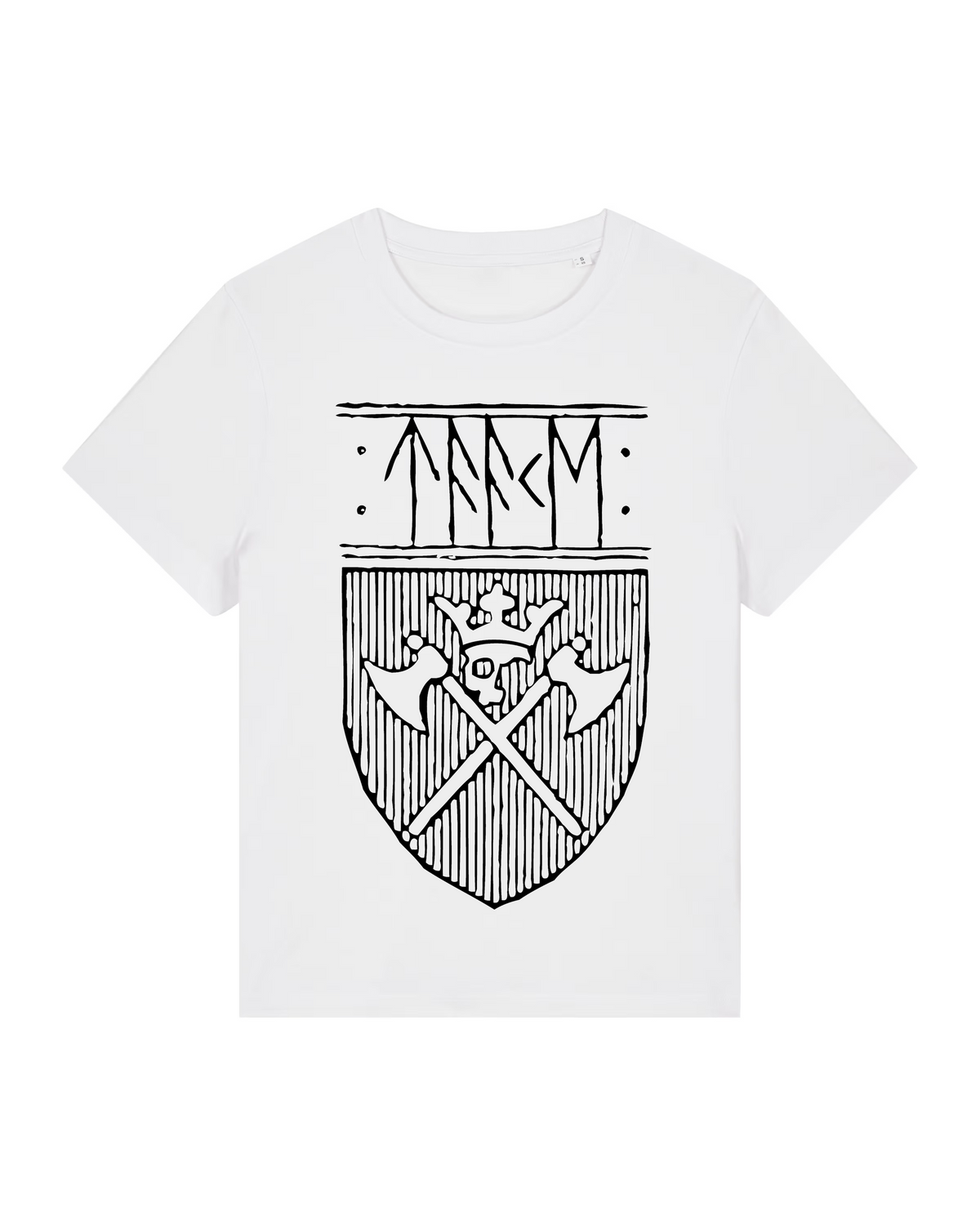 TAAKE | "Logo & Skjold" | White Premium T-Shirt | Women / Ladies