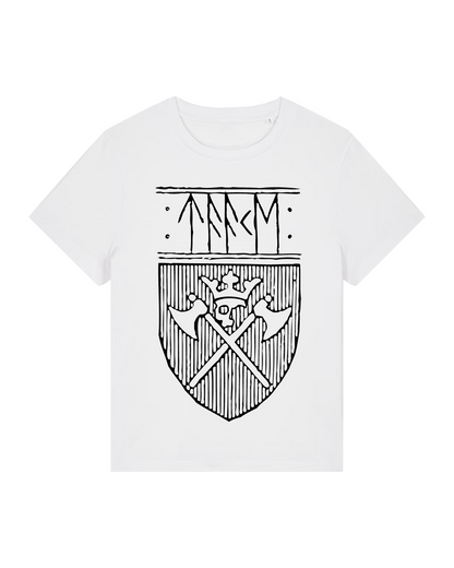 TAAKE | "Logo & Skjold" | White Premium T-Shirt | Women / Ladies