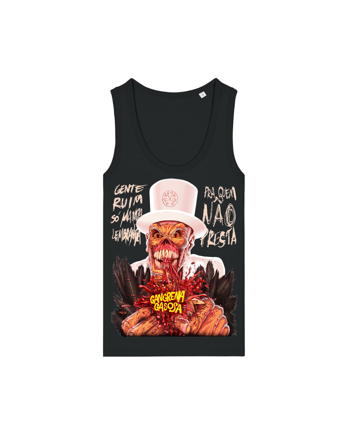 GANGRENA GASOSA | "GENTE RUIM" | Black Premium Tanktop | Women / Ladies
