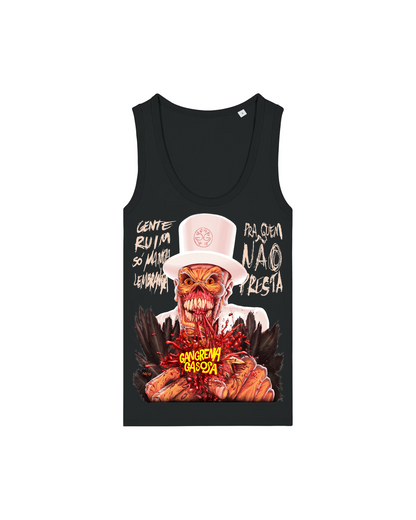 GANGRENA GASOSA | "GENTE RUIM" | Black Premium Tanktop | Women / Ladies