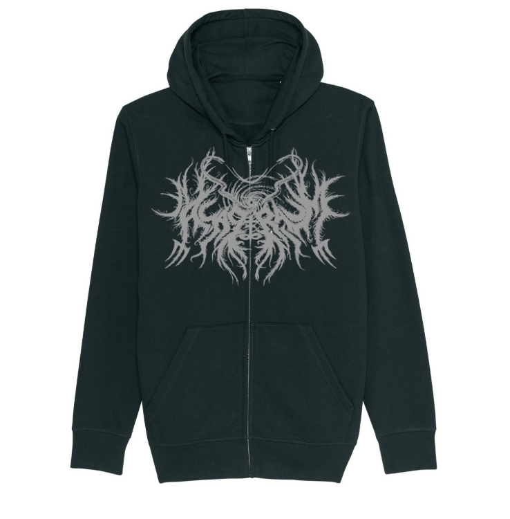 ASAGRAUM | "Snakes & Skull" | Black Premium Hooded Zipper | Men / Women [Unisex]